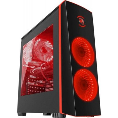 Calculator Gaming Intel Coffee Lake i7-8700 pana la 4.6GHz, 16GB DDR4, HDD 2TB + SSD 120GB, nVidia GTX1050Ti 4GB GDDR5, Carcasa Gaming Genesis